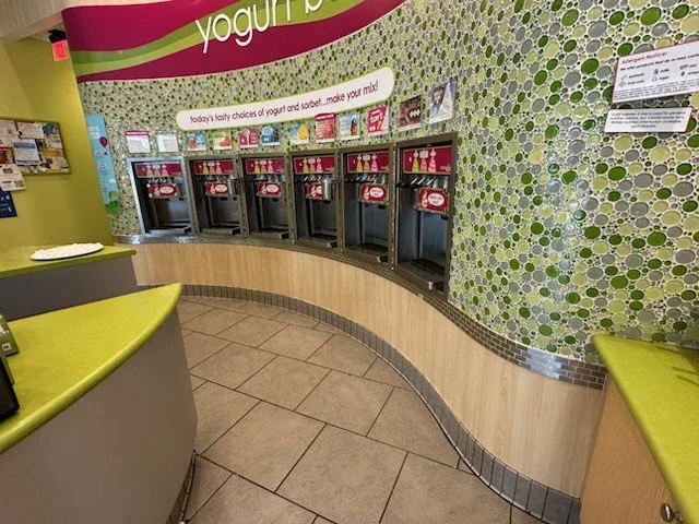 Commercial wallpaper installation in a Providence office lobby